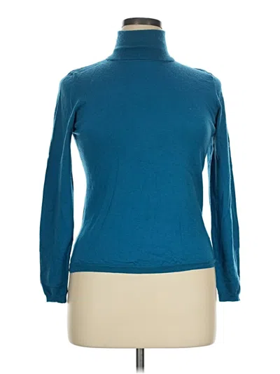 Pre-owned Apt. 9 Long Sleeve Turtleneck In Teal