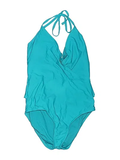 Pre-owned Apt. 9 One Piece Swimsuit In Teal
