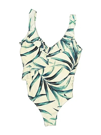 Pre-owned Apt. 9 One Piece Swimsuit In White
