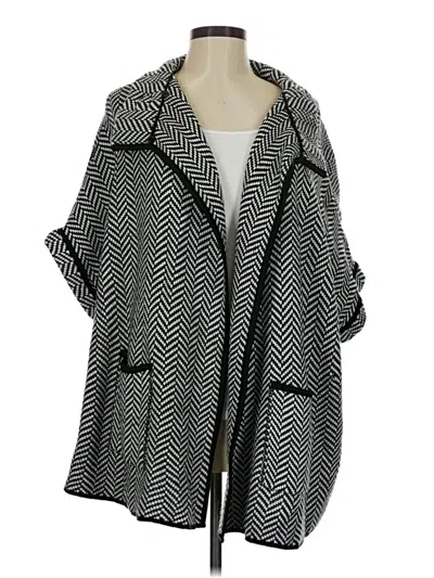 Pre-owned Apt. 9 Poncho In Black