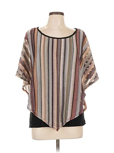 Pre-owned Apt. 9 Poncho In Brown