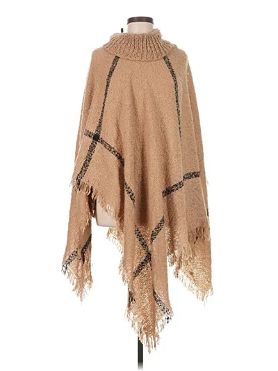 Pre-owned Apt. 9 Poncho In Brown