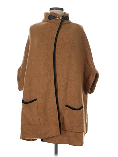 Pre-owned Apt. 9 Poncho In Brown