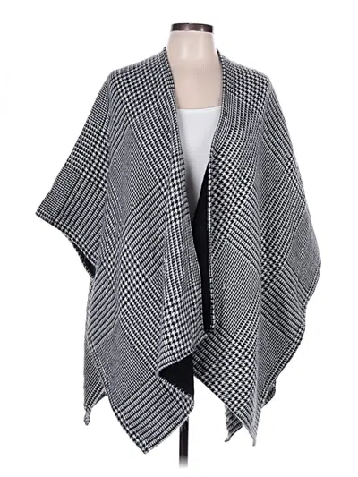 Pre-owned Apt. 9 Poncho In Gray