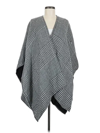 Pre-owned Apt. 9 Poncho In Gray