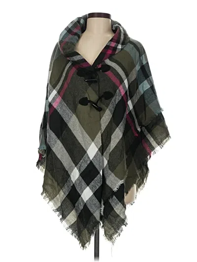 Pre-owned Apt. 9 Poncho In Green