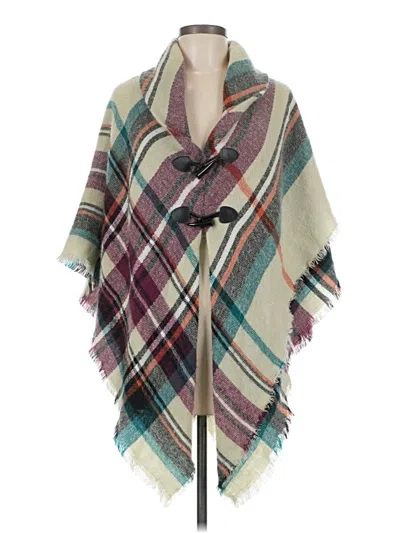 Pre-owned Apt. 9 Poncho In Green