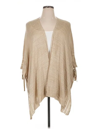 Pre-owned Apt. 9 Poncho In Tan