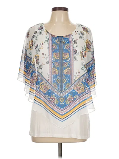 Pre-owned Apt. 9 Poncho In White