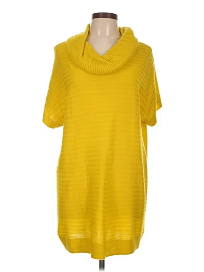 Pre-owned Apt. 9 Poncho In Yellow