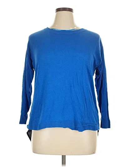 Pre-owned Apt. 9 Pullover Sweater In Blue