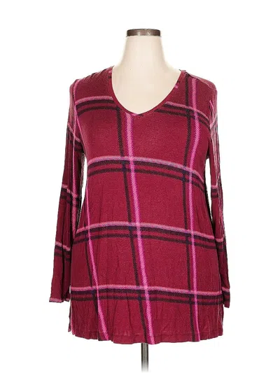 Pre-owned Apt. 9 Pullover Sweater In Burgundy