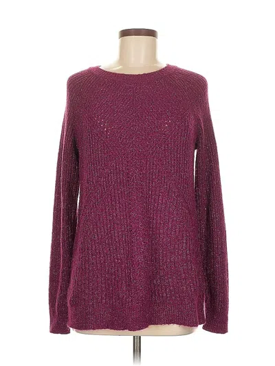 Pre-owned Apt. 9 Pullover Sweater In Burgundy