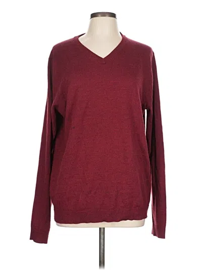 Pre-owned Apt. 9 Pullover Sweater In Burgundy