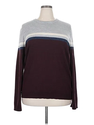 Pre-owned Apt. 9 Pullover Sweater In Burgundy