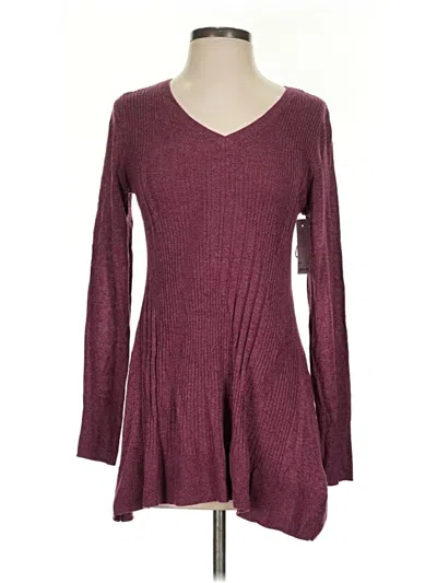 Pre-owned Apt. 9 Pullover Sweater In Burgundy