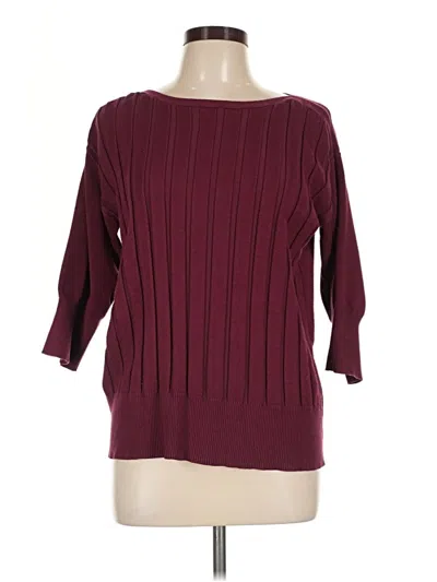 Pre-owned Apt. 9 Pullover Sweater In Burgundy