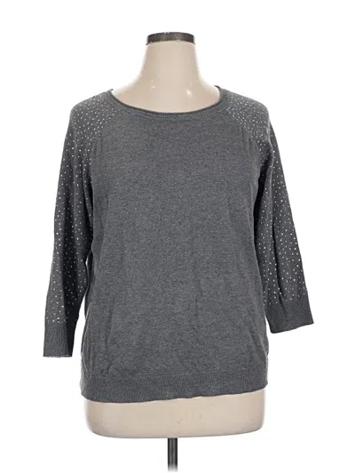 Pre-owned Apt. 9 Pullover Sweater In Gray