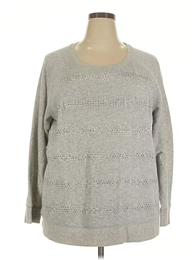 Pre-owned Apt. 9 Pullover Sweater In Gray