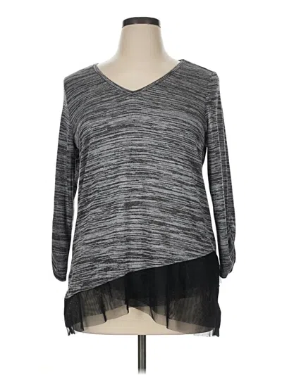 Pre-owned Apt. 9 Pullover Sweater In Gray