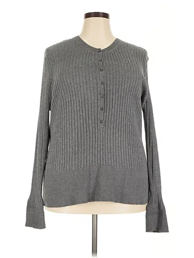 Pre-owned Apt. 9 Pullover Sweater In Gray