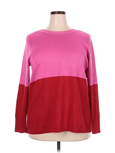 Pre-owned Apt. 9 Pullover Sweater In Pink