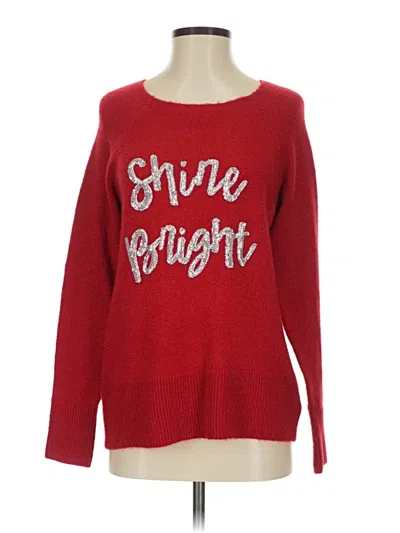 Pre-owned Apt. 9 Pullover Sweater In Red
