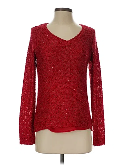 Pre-owned Apt. 9 Pullover Sweater In Red