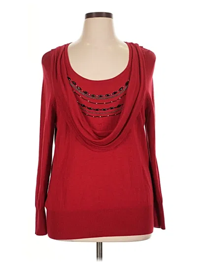 Pre-owned Apt. 9 Pullover Sweater In Red