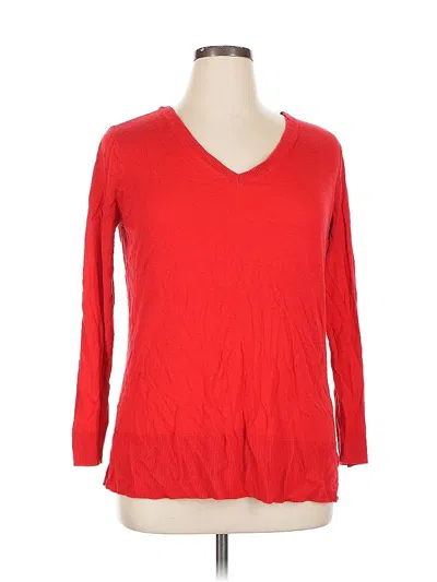 Pre-owned Apt. 9 Pullover Sweater In Red