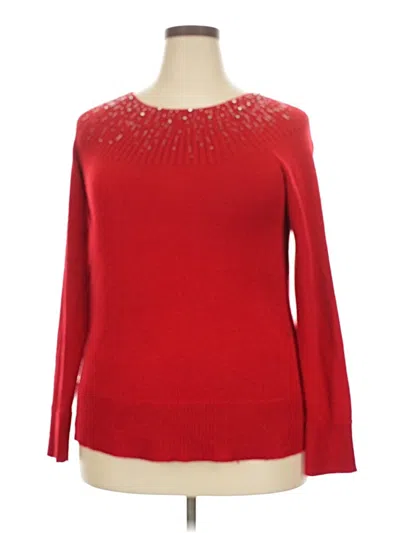 Pre-owned Apt. 9 Pullover Sweater In Red