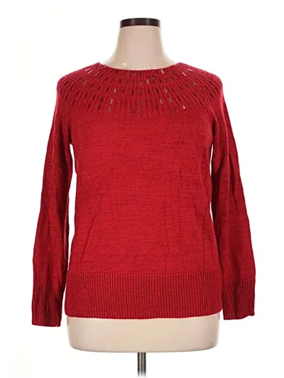 Pre-owned Apt. 9 Pullover Sweater In Red