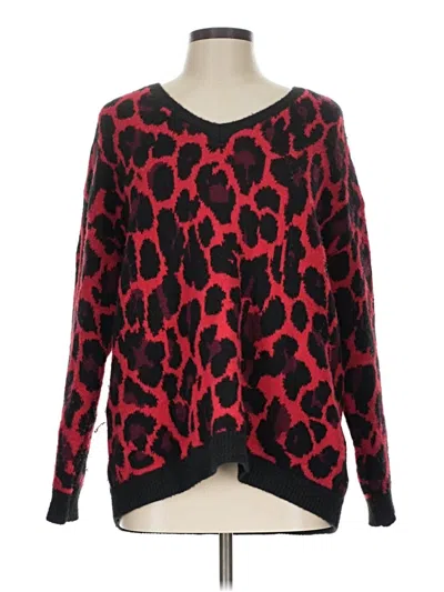 Pre-owned Apt. 9 Pullover Sweater In Red