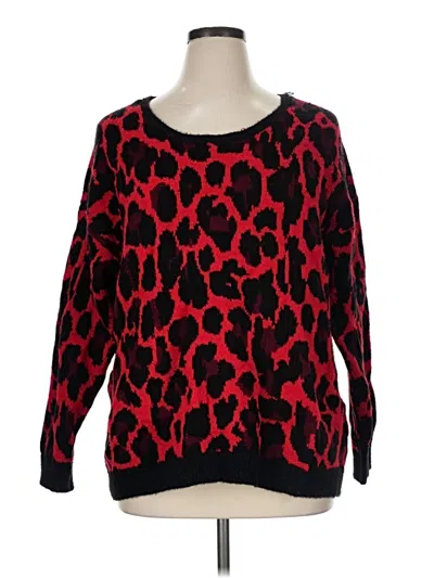 Pre-owned Apt. 9 Pullover Sweater In Red