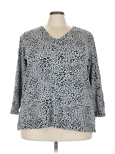 Pre-owned Apt. 9 Pullover Sweater In Silver