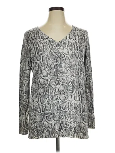 Pre-owned Apt. 9 Pullover Sweater In Silver