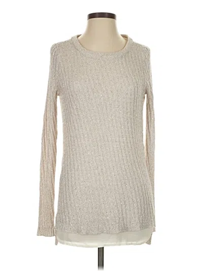 Pre-owned Apt. 9 Pullover Sweater In Silver
