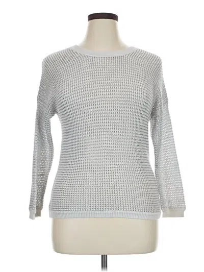 Pre-owned Apt. 9 Pullover Sweater In Silver