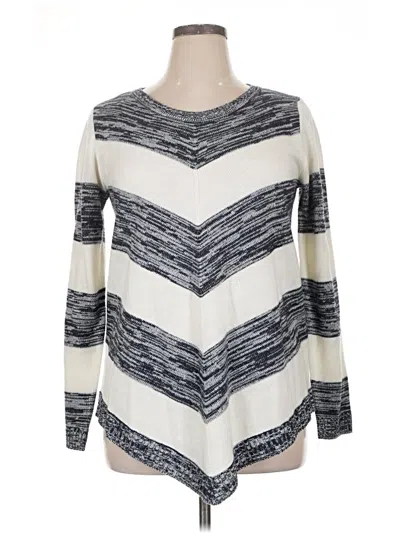 Pre-owned Apt. 9 Pullover Sweater In Silver