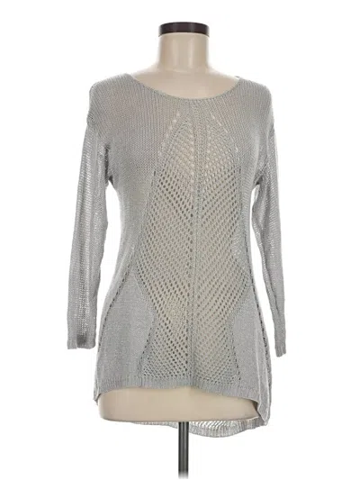 Pre-owned Apt. 9 Pullover Sweater In Silver