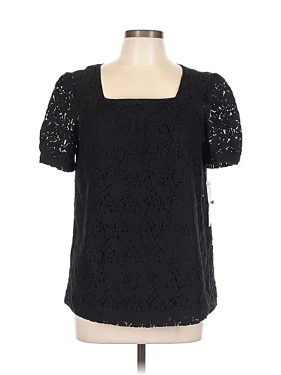 Apt. 9 Short Sleeve Blouse In Black