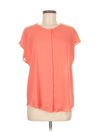 Pre-owned Apt. 9 Short Sleeve Blouse In Orange