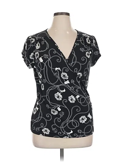 Pre-owned Apt. 9 Short Sleeve T-shirt In Black