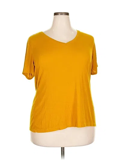 Pre-owned Apt. 9 Short Sleeve T-shirt In Gold