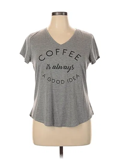 Pre-owned Apt. 9 Short Sleeve T-shirt In Gray