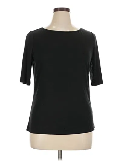 Pre-owned Apt. 9 Short Sleeve Top Black Boatneck Tops