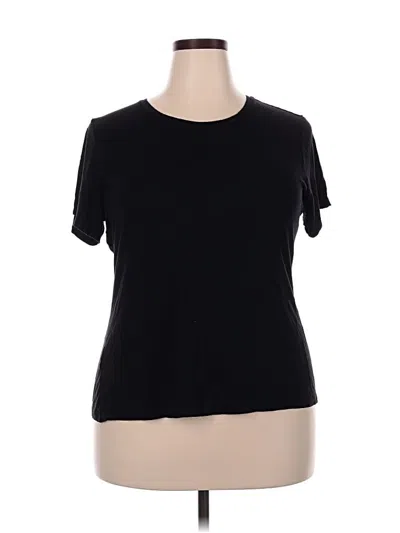 Pre-owned Apt. 9 Short Sleeve Top Black Crew Neck Tops