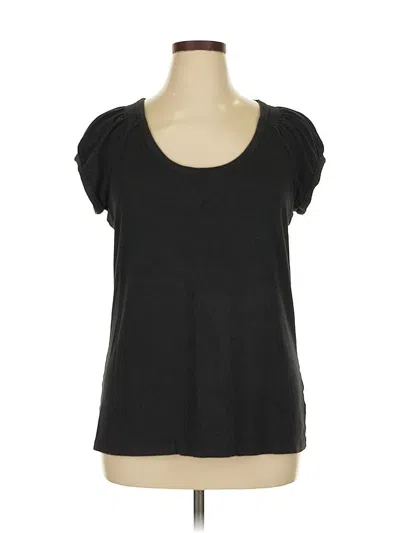 Pre-owned Apt. 9 Short Sleeve Top Black Scoop Neck Tops