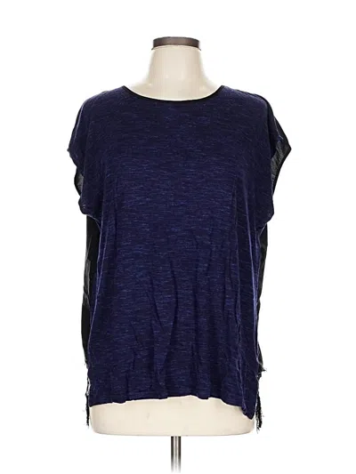 Pre-owned Apt. 9 Short Sleeve Top Blue Boatneck Tops