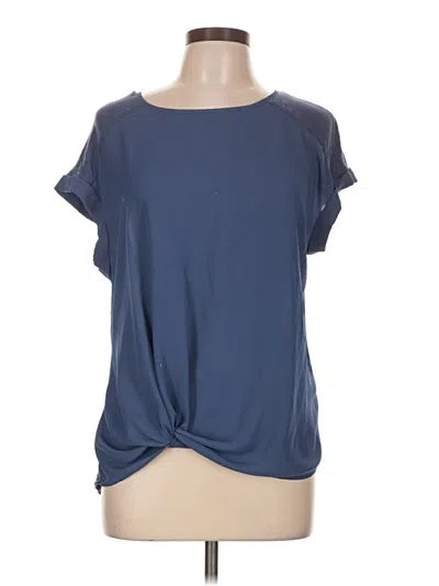 Pre-owned Apt. 9 Short Sleeve Top Blue Boatneck Tops
